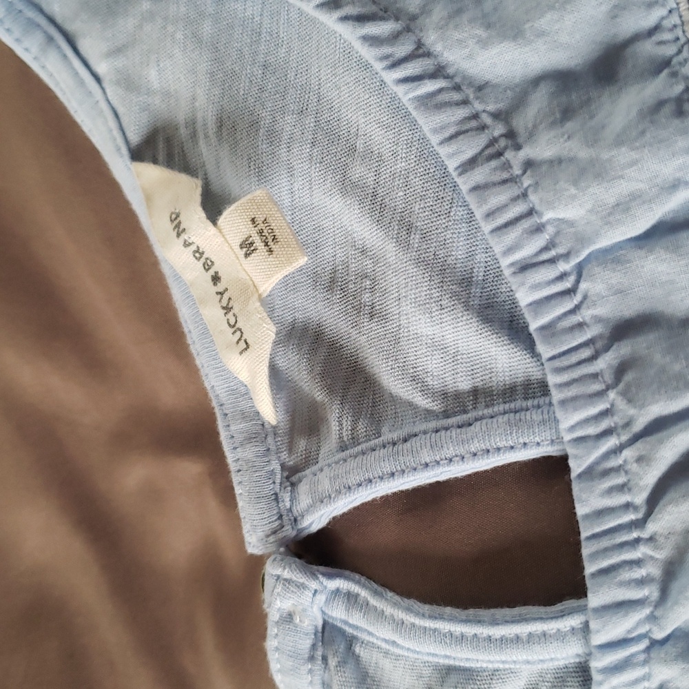 Lucky Brand Babydoll Top M - Picture 4 of 10